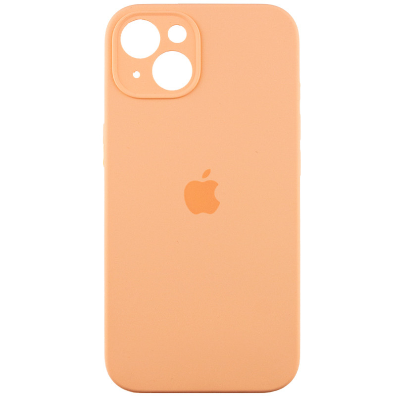 Чохол Silicone Case Full Camera Protective (AA) на Apple iPhone 15 (6.1") (Помаранчевий / Cantaloupe)