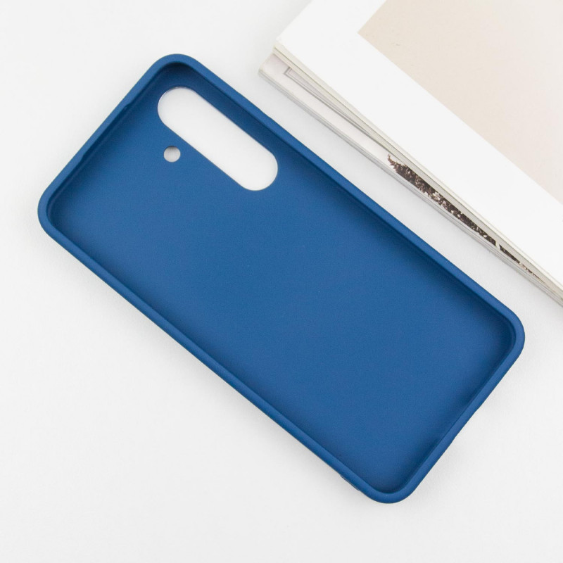 TPU чохол Bonbon Metal Style на Samsung Galaxy S24+ (Синій / Denim Blue) в магазині vchehle.ua