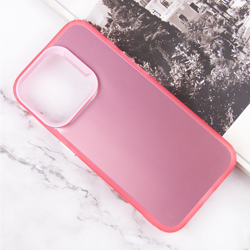 Фото TPU+PC чехол Magic glow with protective edge для Apple iPhone 14 Pro (6.1") (Pink) на vchehle.ua