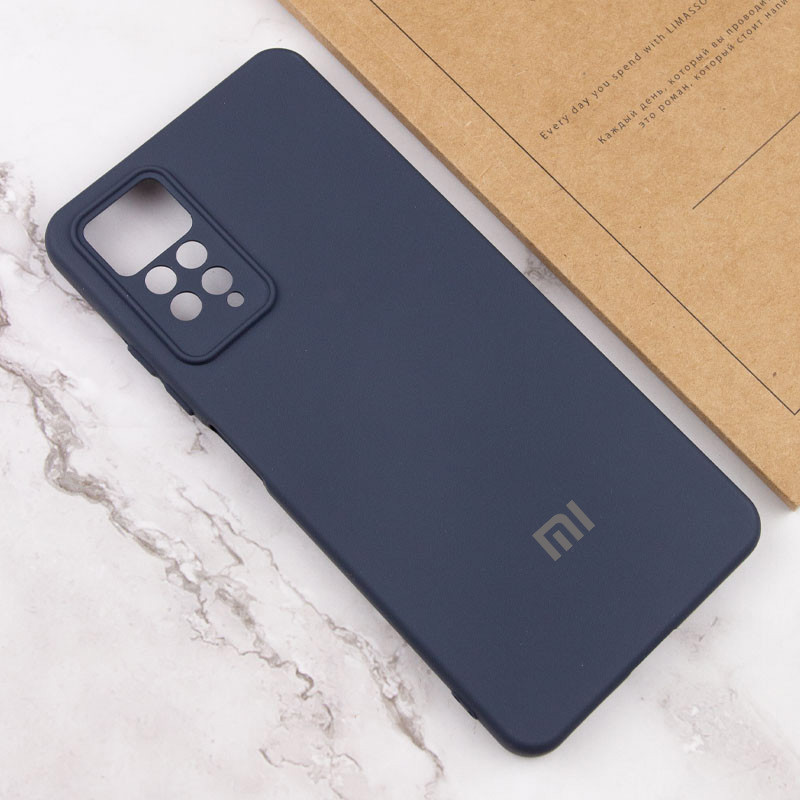 Чехол Silicone Cover Lakshmi Full Camera (AAA) with Logo для Xiaomi Redmi Note 11 Pro 4G / 12 Pro 4G (Темно-синий / Midnight blue) в магазине vchehle.ua