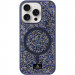 TPU чехол Bling World Rock Diamond with Magnetic Safe для Apple iPhone 15 Pro (6.1") (Navy Blue)