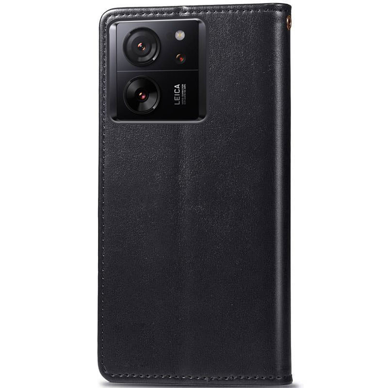 Фото Шкіряний чохол книжка GETMAN Gallant (PU) для Xiaomi 13T Pro (Чорний) на vchehle.ua