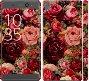 Чехол Цветущие розы для Sony Xperia XA Dual
