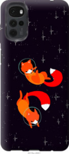 Чехол Лисички в космосе для Motorola G22