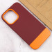 Чехол TPU+PC Bichromatic для Apple iPhone 13 Pro (6.1") (Brown burgundy / Orange) в магазине vchehle.ua