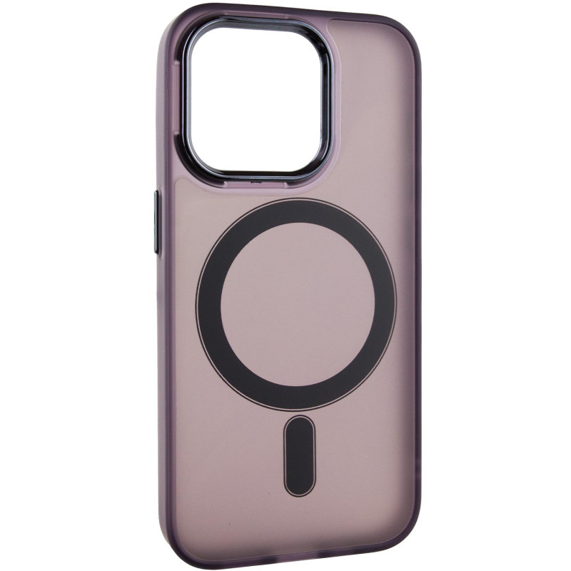 Фото Чехол TPU+PC Lily with Magnetic safe для Apple iPhone 15 Pro (6.1") (Dark Purple) в магазине vchehle.ua