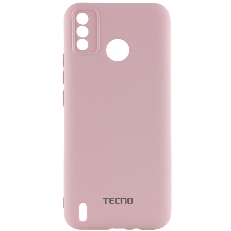 Чехол Silicone Cover My Color Full Camera (A) для TECNO Spark 6 Go (Розовый / Pink Sand)