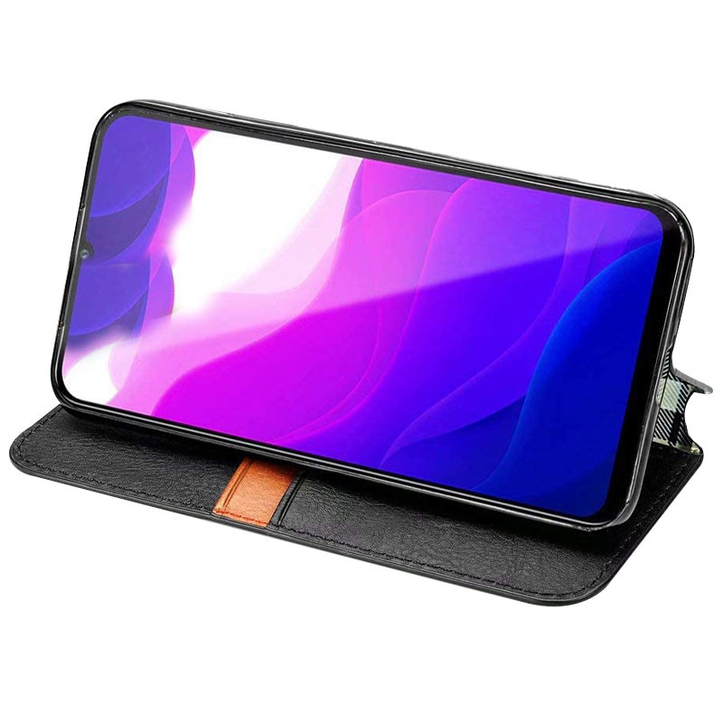 Кожаный чехол-книжка GETMAN Cubic (PU) для Xiaomi Redmi Note 9s / Note 9 Pro / Note 9 Pro Max (Черный) в магазине vchehle.ua