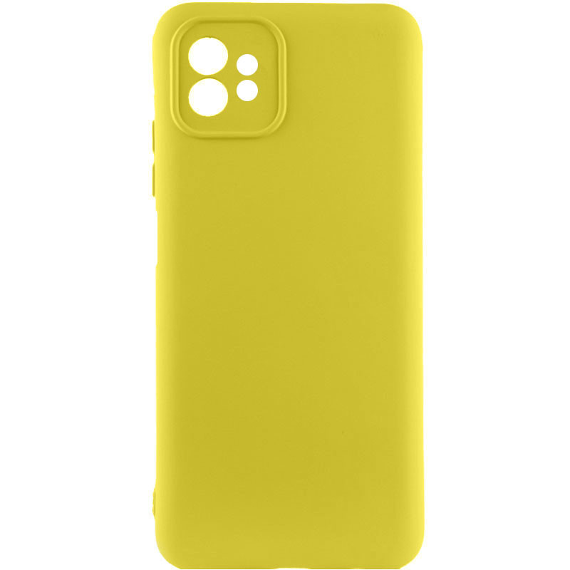 Чехол Silicone Cover Lakshmi Full Camera (A) для Motorola Moto G32 (Желтый / Flash)