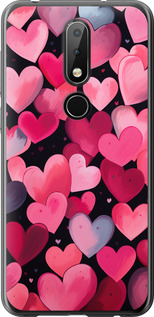 

Чохол Серця 4 на Nokia 6.1 Plus 1646443