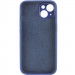 Фото Чехол Silicone Case Full Camera Protective (AA) NO LOGO для Apple iPhone 14 (6.1") (Синий / Deep navy) на vchehle.ua