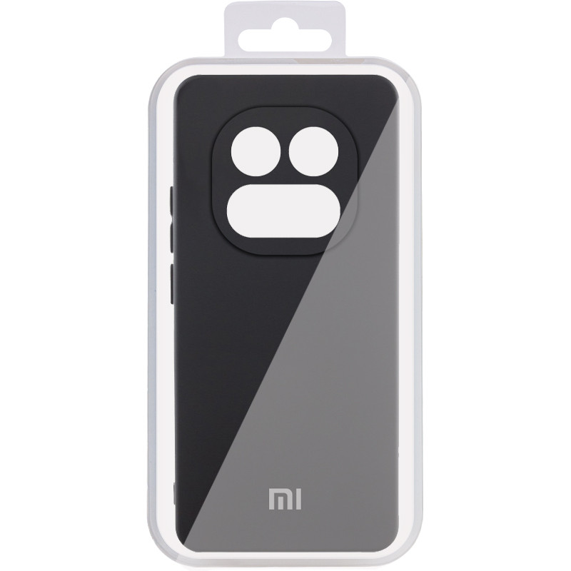 Купити Чохол Silicone Cover Lakshmi Full Camera (AA) with logo на Xiaomi Redmi Note 14 Pro 4G/5G (Чорний / Black) на vchehle.ua