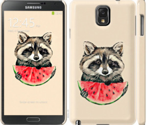 Чехол Енотик с арбузом для Samsung Galaxy Note 3 N9000