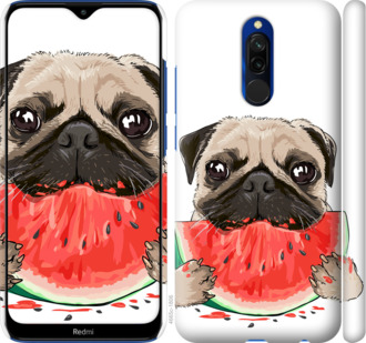 

Чехол Мопс и арбуз для Xiaomi Redmi 8 868345