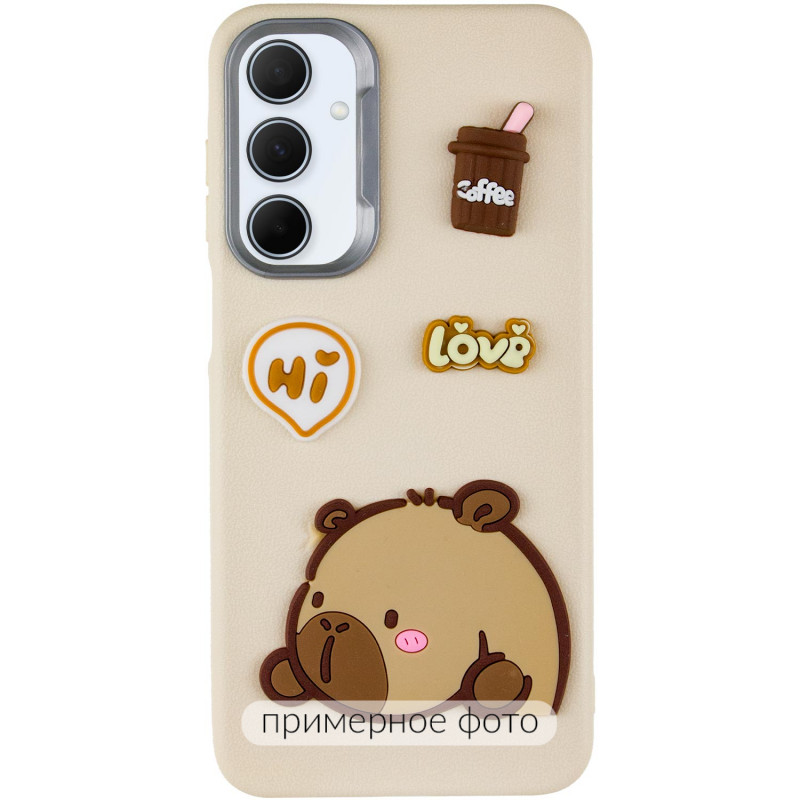 Фото Чохол TPU Leather Toys на Xiaomi Redmi 12C / Poco C55 (Capybara / Sand) на vchehle.ua