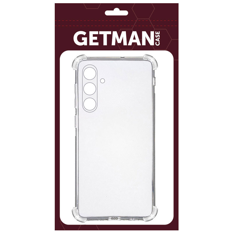 Фото TPU чехол GETMAN Ease logo усиленные углы Full Camera для Samsung Galaxy S23 FE (Бесцветный (прозрачный)) в магазине vchehle.ua