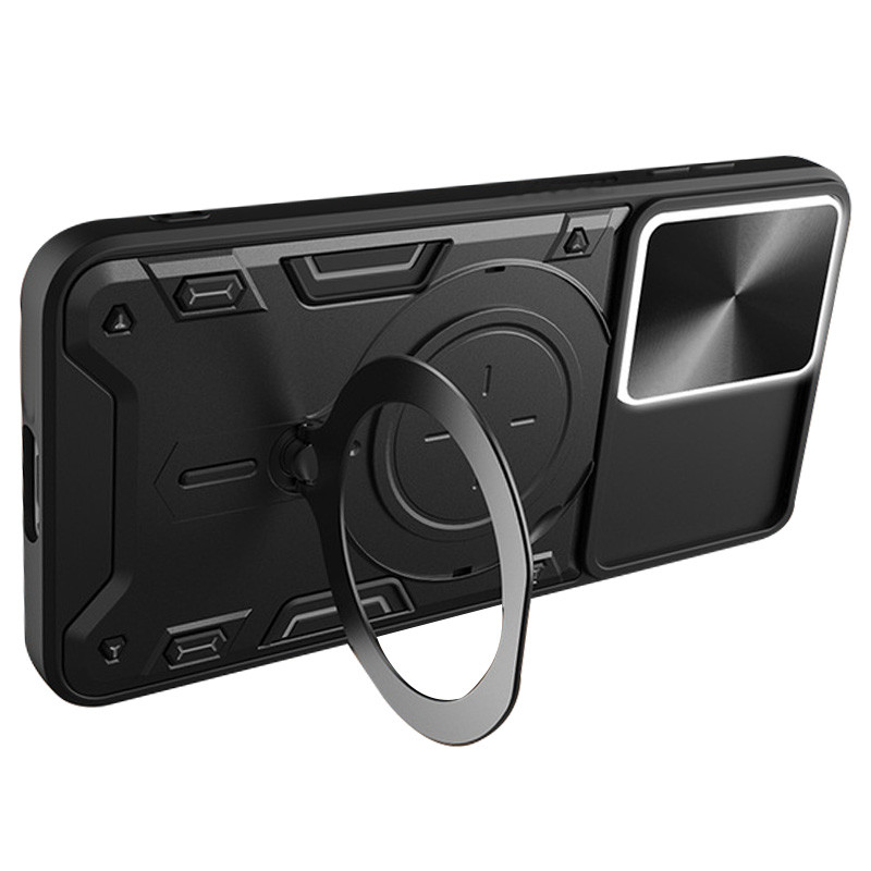 Ударопрочный чехол Bracket case with Magnetic для Xiaomi 13T / 13T Pro (Black) в магазине vchehle.ua