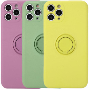 Чехол TPU Candy Ring Full Camera для Apple iPhone 12 Pro (6.1")