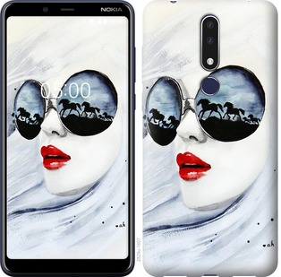 

Чохол Дівчина аквареллю на Nokia 3.1 Plus 689906