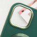 Фото TPU чехол Bonbon Metal Style with Magnetic safe для Apple iPhone 13 (6.1") (Зеленый / Pine green) в магазине vchehle.ua