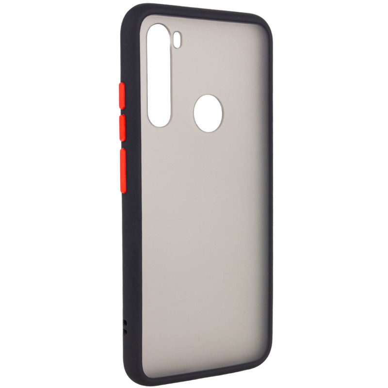 

TPU+PC чехол Soft-touch with Color Buttons для Xiaomi Redmi Note 8 (Чорний) 770741