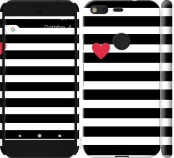 

Чохол Чорно-білі смуги на Google Pixel 752252