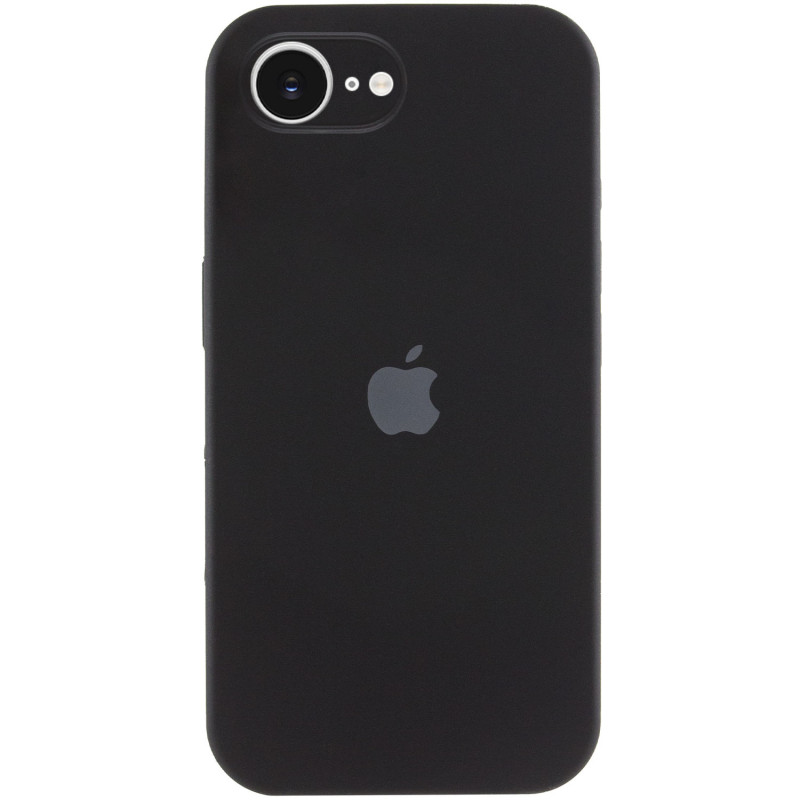 Чохол Silicone Case Full Camera Protective (AA) на Apple iPhone 16e (6.1") (Чорний / Black)