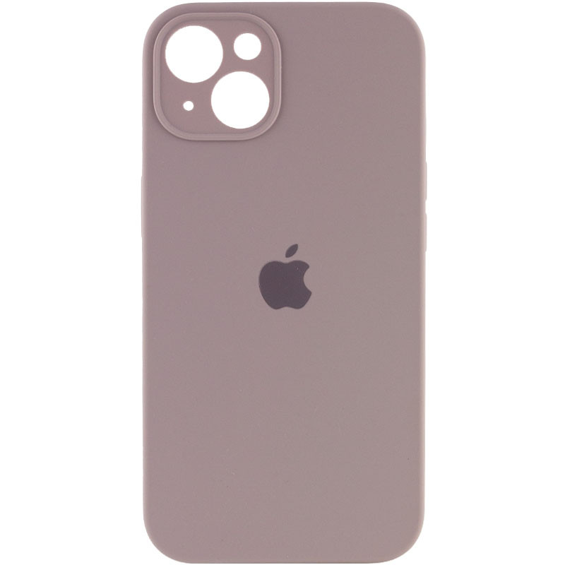 Чохол Silicone Case Full Camera Protective (AA) на Apple iPhone 15 (6.1") (Сірий / Lavender)