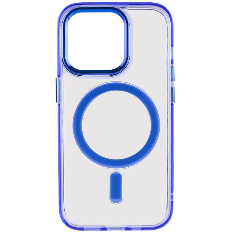 Чехол TPU Iris with Magnetic safe для Apple iPhone 14 Pro (6.1") (Синий)