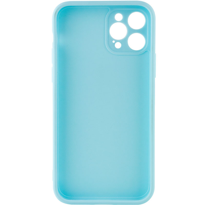 Фото Силиконовый чехол Candy Full Camera для Apple iPhone 12 Pro (6.1") (Бирюзовый / Turquoise) на vchehle.ua