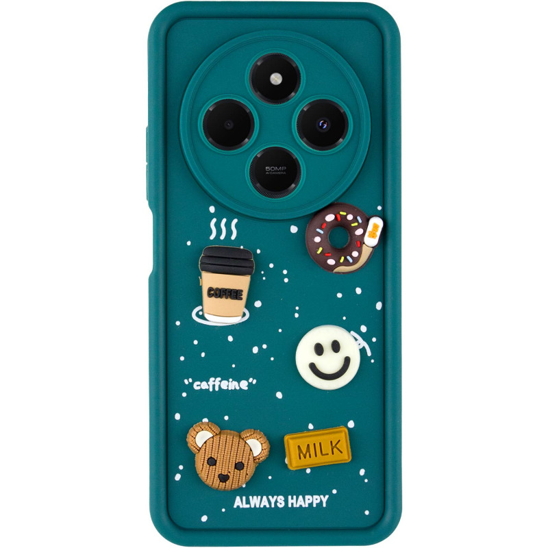 Фото Чехол TPU Toys Case для Xiaomi Redmi 14C / Poco C75 (Pine Green / Always Happy) на vchehle.ua