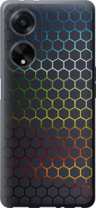 Чехол Переливающиеся соты для Oppo A98