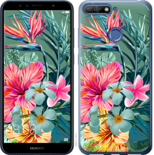 

Чохол Тропічні квіти v1 на Huawei Y6 Prime 2018 845284