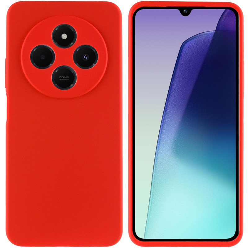 Фото Чохол Silicone Cover Lakshmi Full Camera (AAA) на Xiaomi Redmi 14C / Poco C75 (Червоний / Red) на vchehle.ua