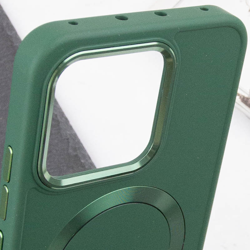 Купити TPU чохол Bonbon Metal Style with Magnetic safe на Xiaomi Redmi Note 13 4G (Зелений / Army Green) на vchehle.ua