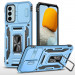Ударопрочный чехол Camshield Army Ring для Samsung Galaxy A14 4G/5G (Голубой / Light Blue)