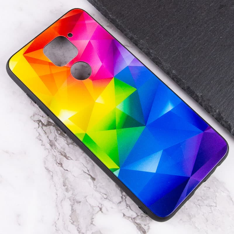 Фото TPU+Glass чохол Diversity на Xiaomi Redmi Note 9 / Redmi 10X (Rainbow) в маназині vchehle.ua