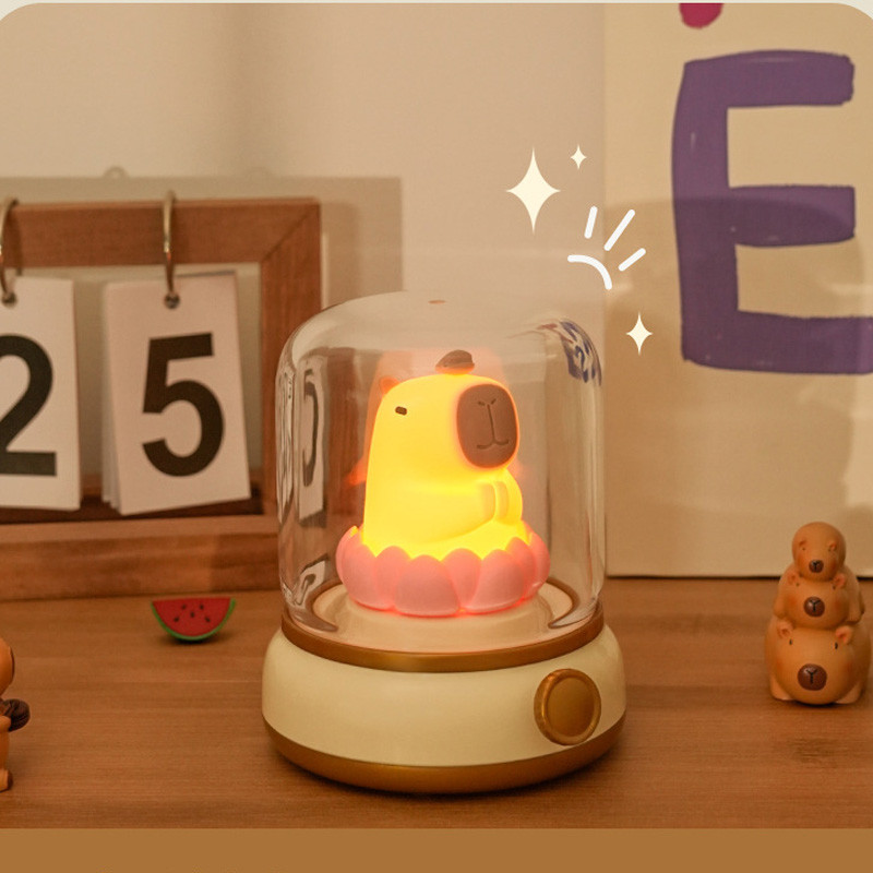 Нічник Capybara and Lotus (Yellow) в магазині vchehle.ua