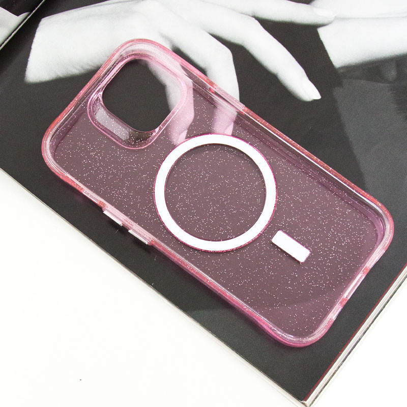 Чохол TPU Radiance with Magnetic safe для Apple iPhone 15 (6.1") (Pink) в магазині vchehle.ua