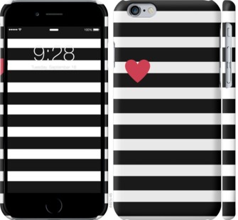 

Чехол Черно-белые полосы для iPhone 6 (4.7'') 751624