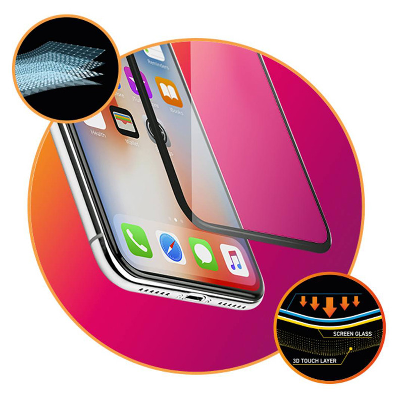 Фото Захисне 3D скло LUME Protection для Apple iPhone 14 Pro Max / 15 Plus (6.7") (Чорний) в маназині vchehle.ua