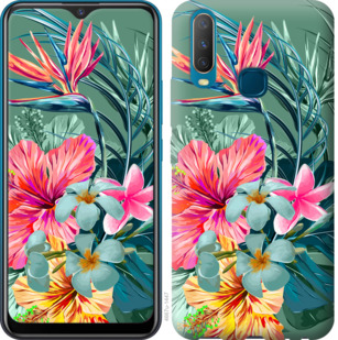 

Чехол Тропические цветы v1 для Vivo Y17 845301