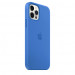 Фото Чохол Silicone Case Full Protective (AA) на Apple iPhone 12 Pro Max (6.7") (Синій / Capri Blue) на vchehle.ua