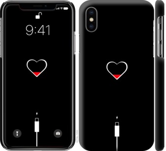 

Чехол Подзарядка сердца для iPhone X (5.8") 720998