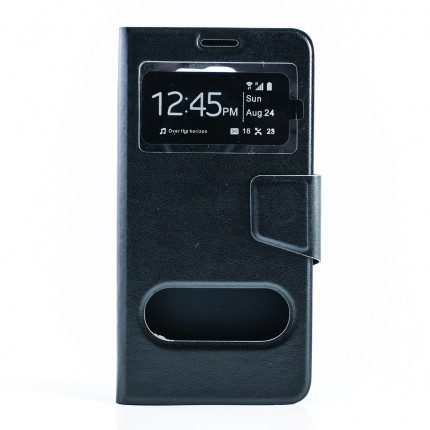 Чохол (книжка) з TPU кріпленням на Samsung Galaxy Note 5 (Чорний)