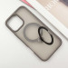 Фото TPU+PC чехол Metal Buttons with Magnetic Safe Colorful HQ Ring для Apple iPhone 16 Pro (6.3") (Grey) в магазине vchehle.ua