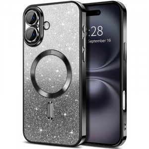 TPU чехол Delight case with Magnetic Safe с защитными линзами на камеру для Apple iPhone 16 (6.1")