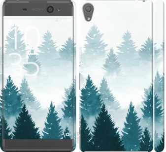 

Чехол Акварельные Елки для Sony Xperia XA Dual 862626