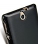 Фото #TPU чехол Melkco Poly Jacket для Sony Xperia C (S39h) (+ мат.пленка) (Черный (Soft touch)) на vchehle.ua