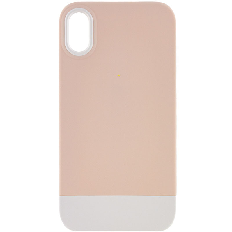 Чохол TPU+PC Bichromatic на Apple iPhone XR (6.1") (Grey-beige / White)